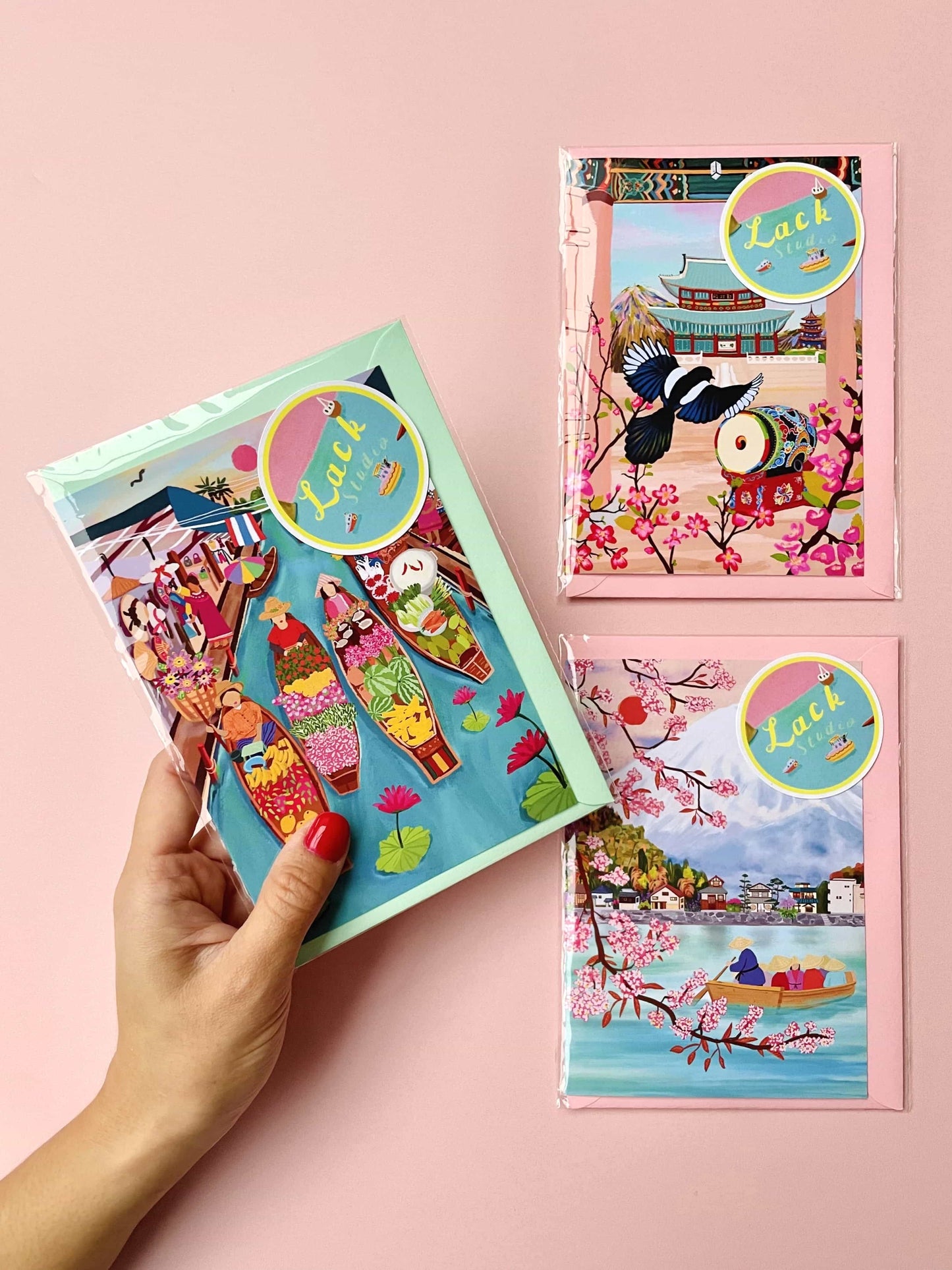 The Blossom Wonder Greeting Cards - Asian Cities Collection