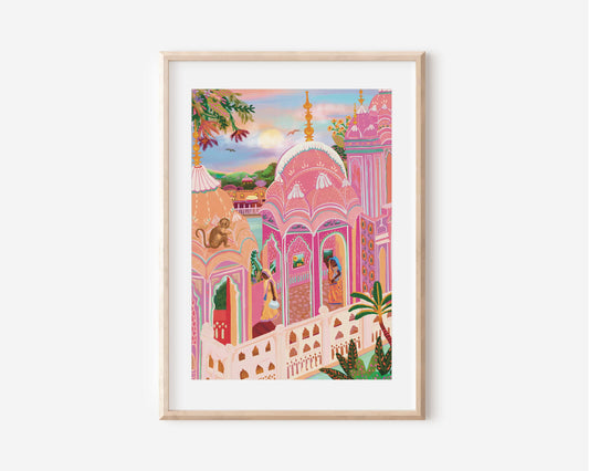 Jaipur Pink City Art Print